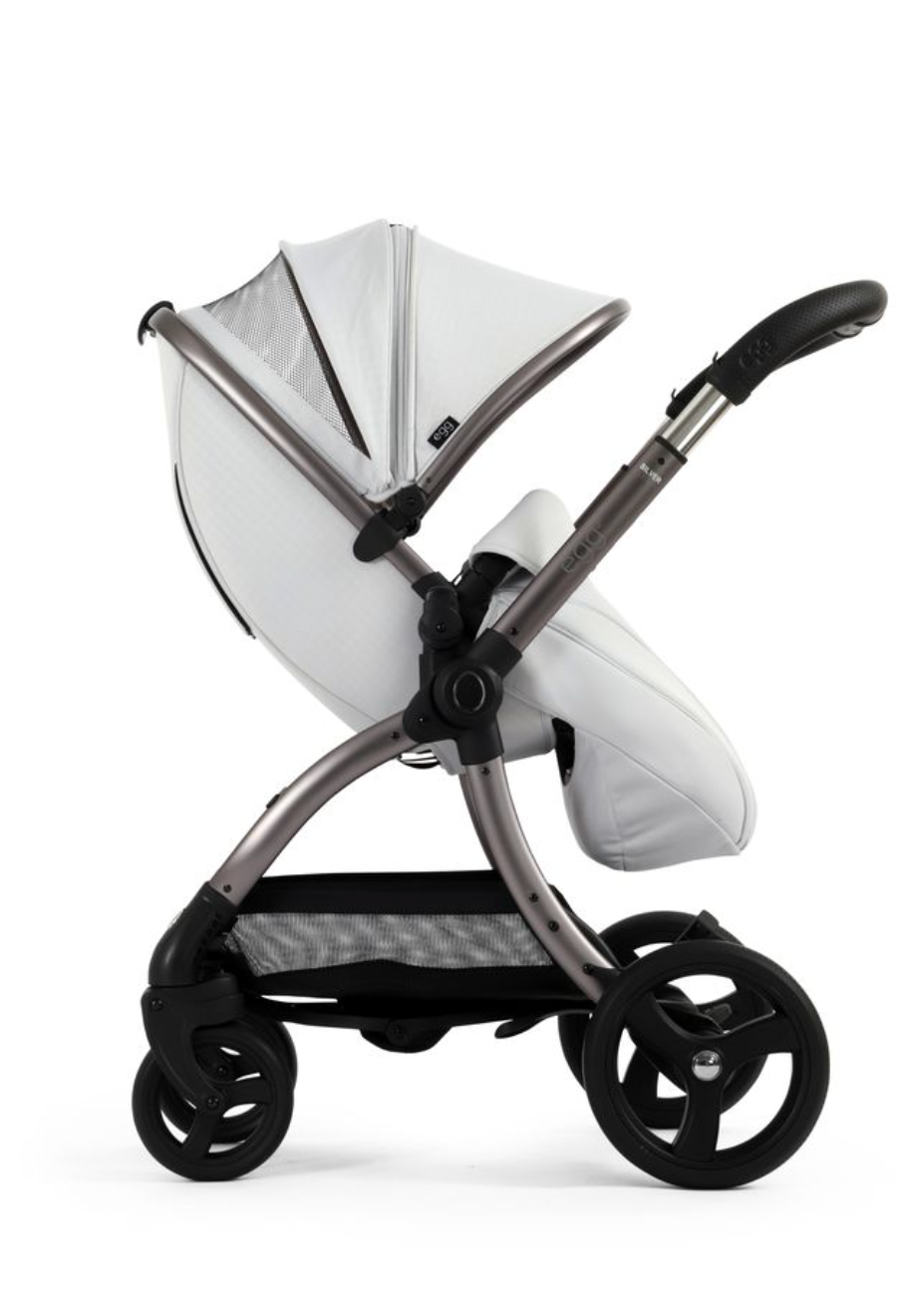 egg3 Stroller Houndstooth Silver