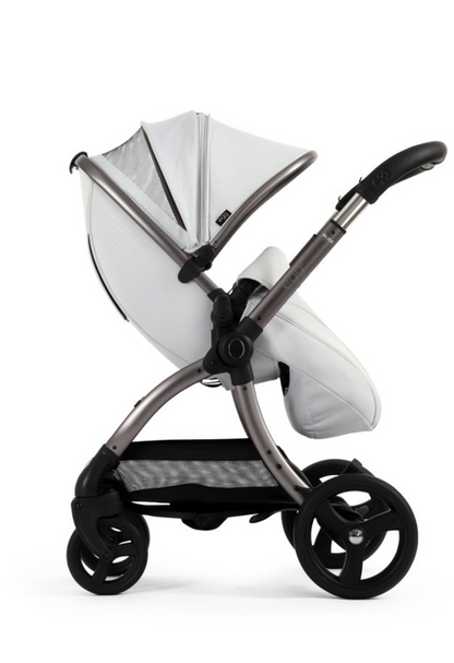 egg3 Stroller Houndstooth Silver
