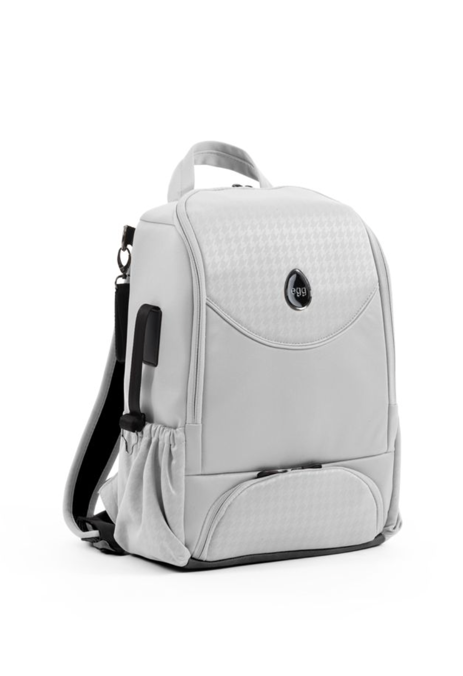 egg3 Stroller Houndstooth Silver