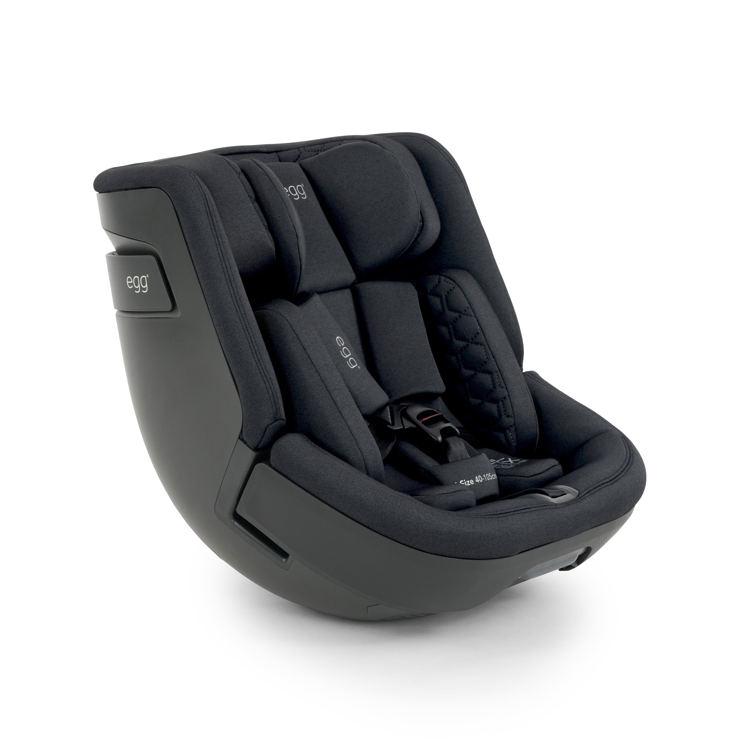 egg Toddler 360 extended rear-facing car seat in Carbonite
